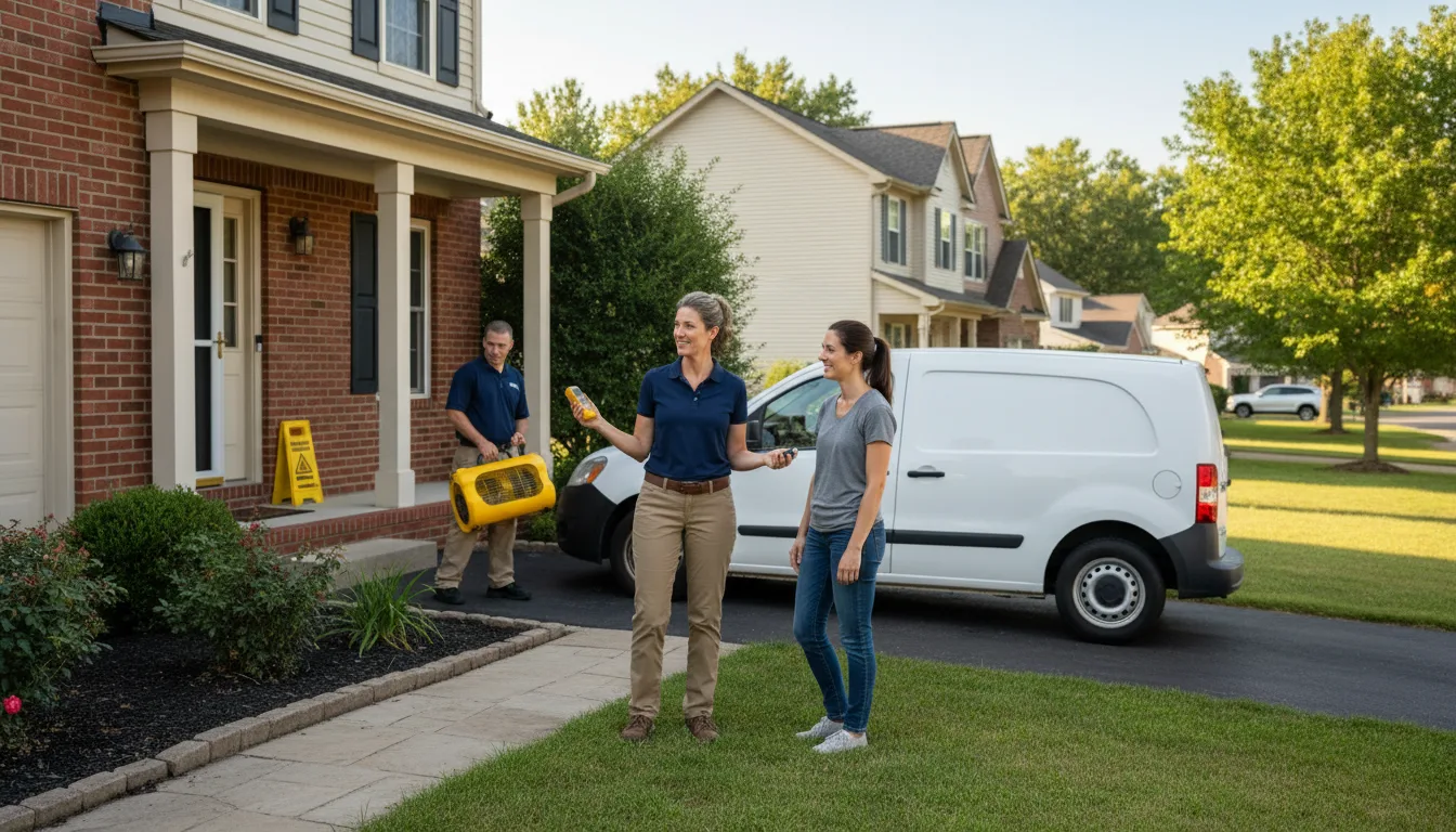 Residential water damage restoration in Todd, NC